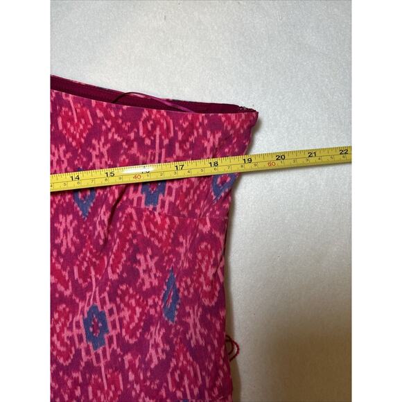 LAUREN RALPH LAUREN Dress Geo-Print Jersey One-Shoulder Wrap Retails $195 (c) - Picture 5 of 8